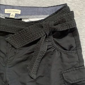 Black Bow Belt Shorts